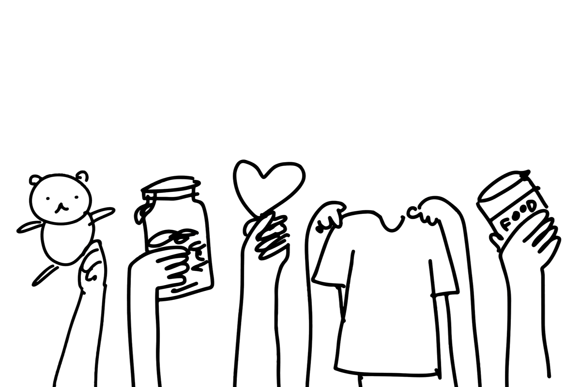 charity-doodle-vector-people-donating-things